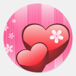 Valentine Runder Aufkleber