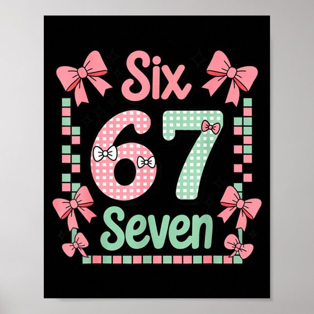 Valentine’s Day 67 Meme Filled With Hearts Funny S Poster (Vorne)