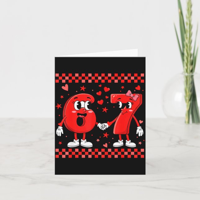 Valentine’s Day 67 Meme Funny Six Seven 6 7 Valent Karte (Vorderseite)