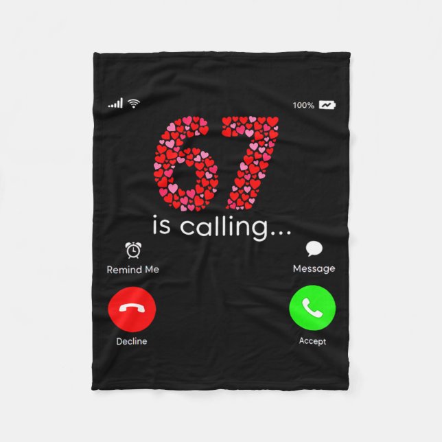 Valentine’s Day 6-7 Meme Six Seven 6 7 Valentine H Fleecedecke (Vorderseite)