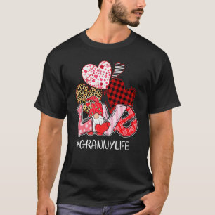 Valentine S Day Gnome Liebe Granny T-Shirt