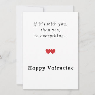 Valentine’s Day Greeting Cards Simple | Valentines Feiertagskarte