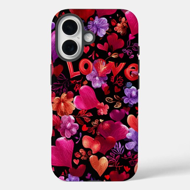 Valentine’s Day iPhone 16 Tough Case | Romantic (Rückseite)