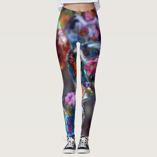 Valentine’s Day Leggings – Romantic Heart Pattern  (Vorderseite)