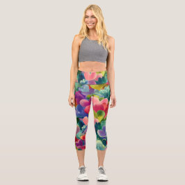 Valentine’s Day Leggings – Romantic Heart Pattern