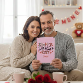 Valentine’s Day Love couple Folded Greeting Card Karte