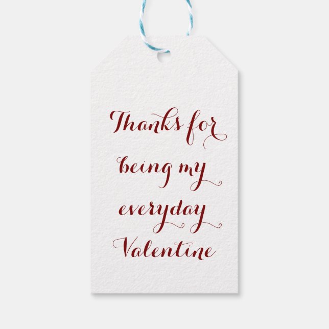 Valentine’s Day Love Hearts. Sweet and Glossy Hea Geschenkanhänger (Rückseite)