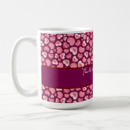Valentine’s Day Love Hearts. Sweet and Glossy Hea Kaffeetasse