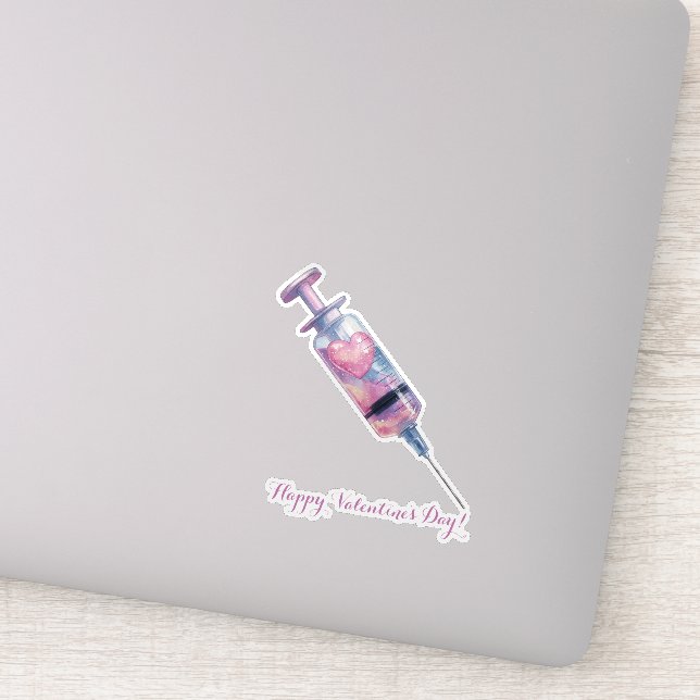 Valentine’s Day Love Injection Design Aufkleber (Detail)