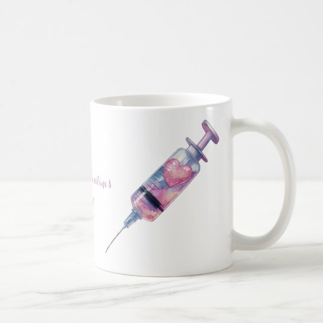 Valentine’s Day Love Injection Design Kaffeetasse (Rechts)
