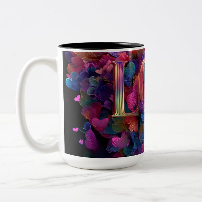 Valentine’s Day Mug | Romantic, Cute &Heartwarming Zweifarbige Tasse (Links)