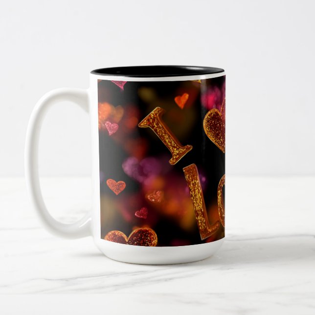 Valentine’s Day Mug | Romantic, Cute &Heartwarming Zweifarbige Tasse (Links)