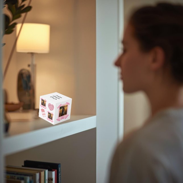 Valentine’s Day Personalized Photo Cube Würfel (Von Creator hochgeladen)