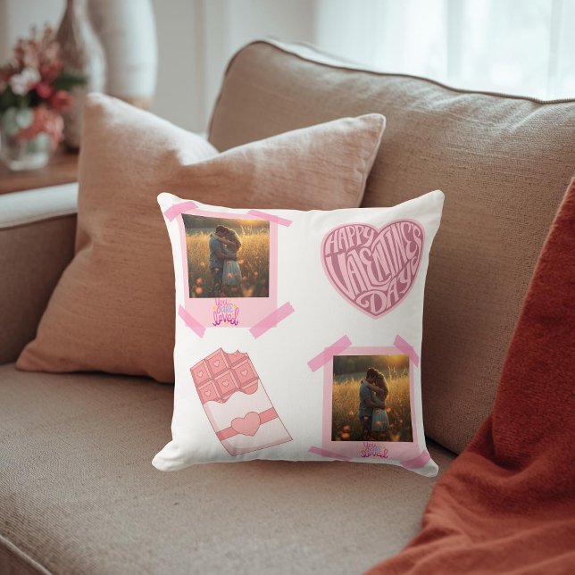Valentine’s Day Personalized Throw Pillow Kissen (Von Creator hochgeladen)