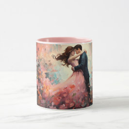 Valentine’s Day Romantic Couple Silhouette Love Tasse
