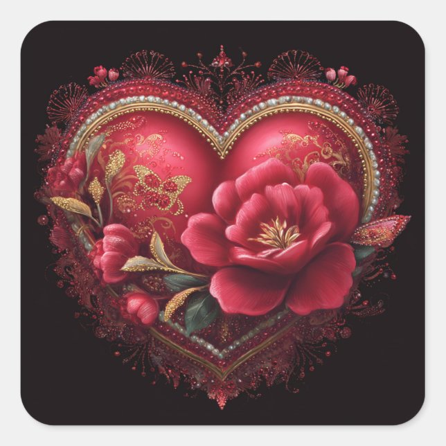 Valentine’s Day Stickers | Cute, Romantic  (Vorderseite)