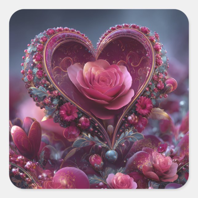 Valentine’s Day Stickers | Cute, Romantic  (Vorderseite)