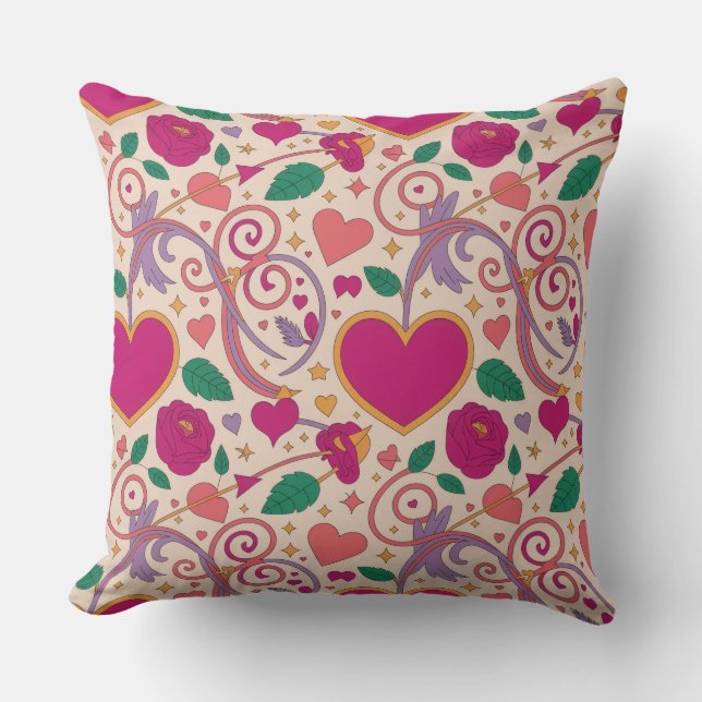 Valentine’s Day Throw Pillow Collection | Romantic Kissen (Vorderseite)