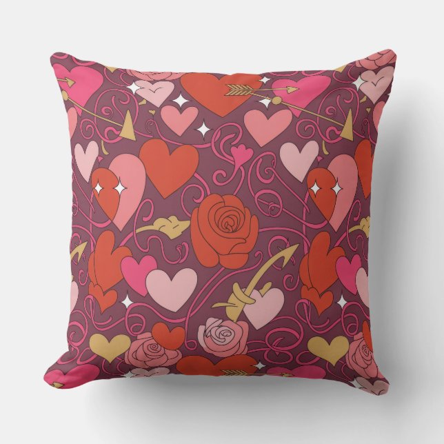 Valentine’s Day Throw Pillow Collection | Romantic Kissen (Vorderseite)