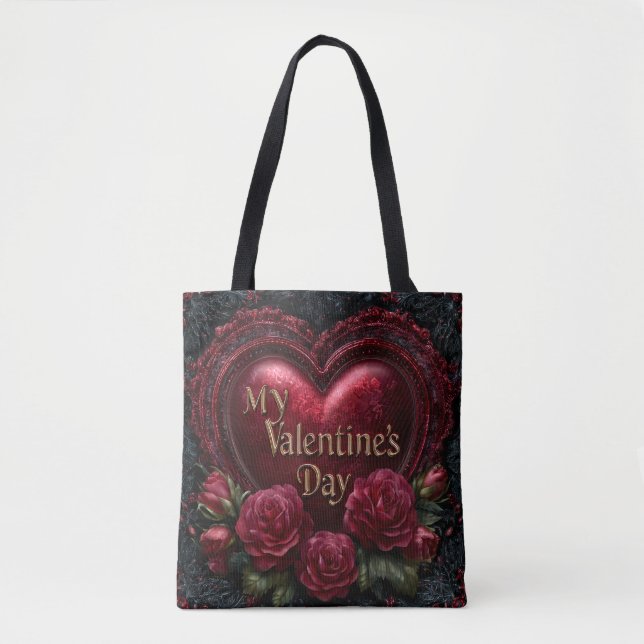 Valentine’s Day Tote Bag | Romantic, Cute (Vorderseite)