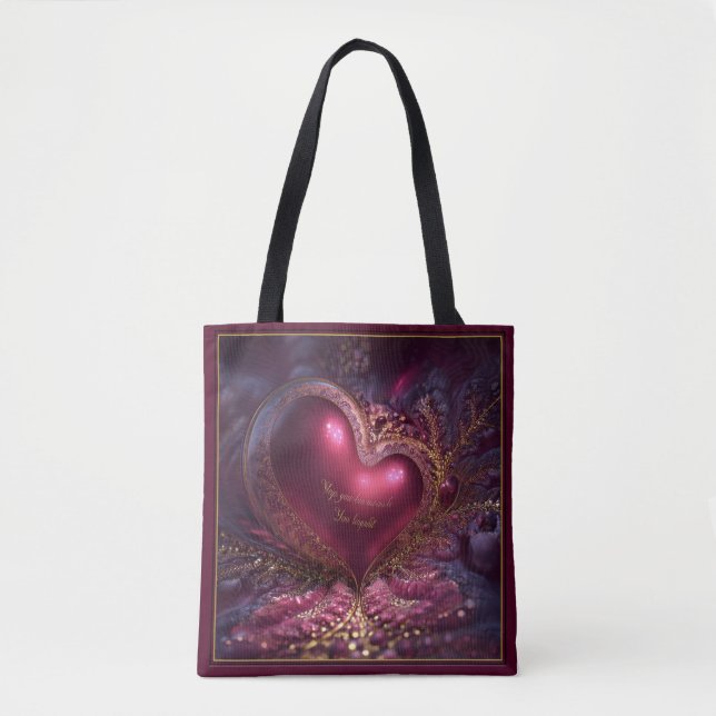 Valentine’s Day Tote Bag | Romantic, Cute (Vorderseite)
