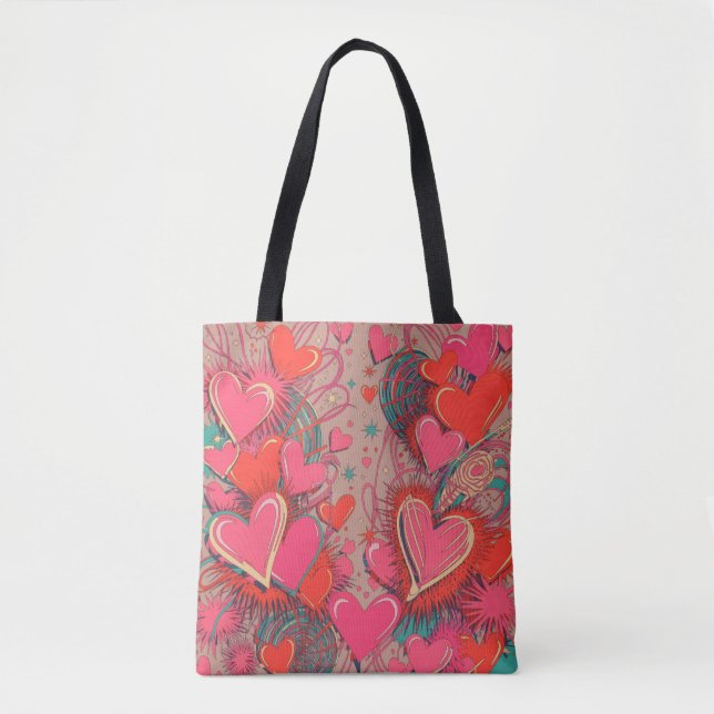 Valentine’s Day Tote Bag | Romantic, Cute (Vorderseite)