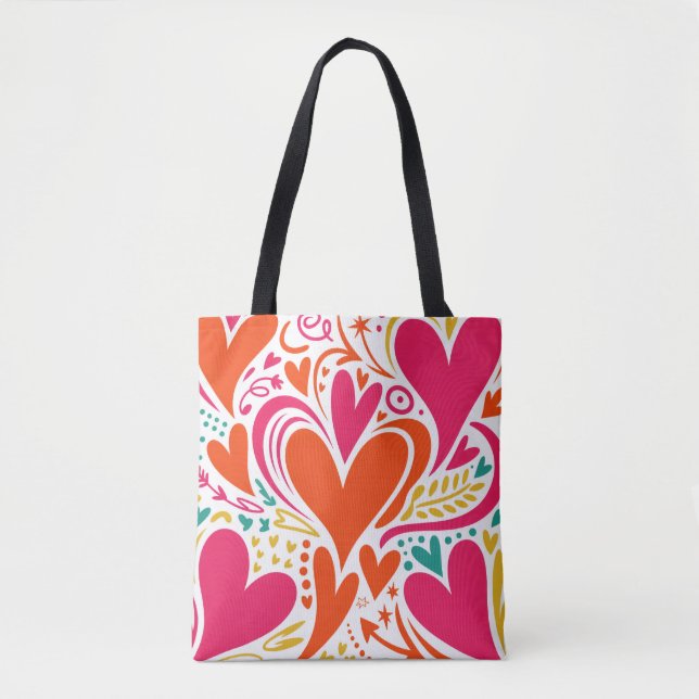 Valentine’s Day Tote Bag | Romantic, Cute (Vorderseite)