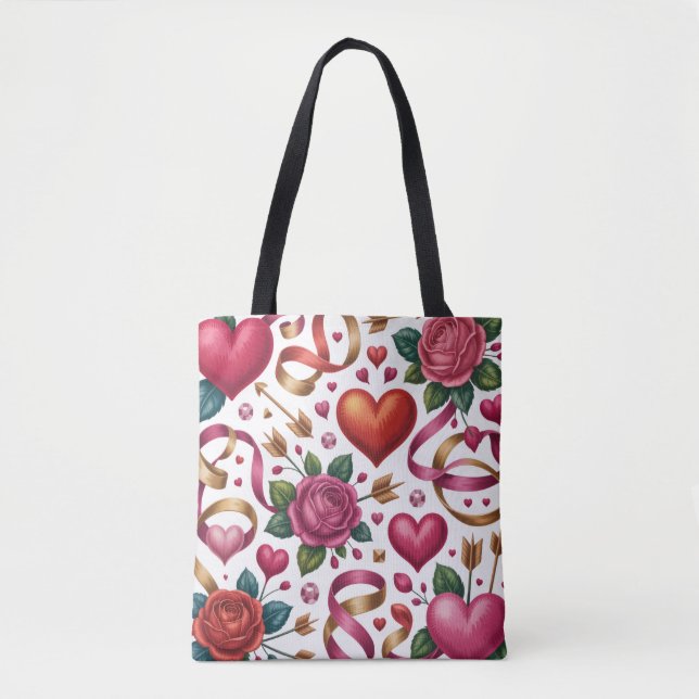 Valentine’s Day Tote Bag | Romantic, Cute (Vorderseite)