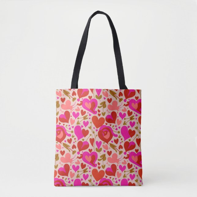 Valentine’s Day Tote Bag | Romantic, Cute (Vorderseite)