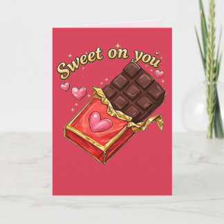 Valentine’s design inspired by chocolate karte