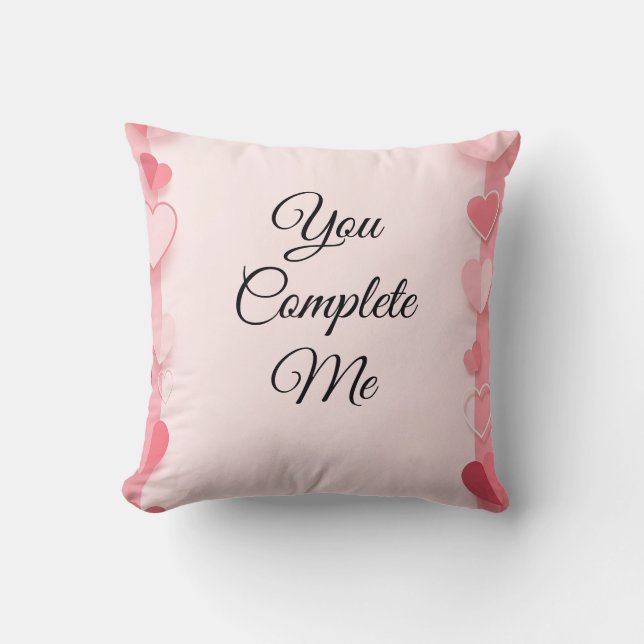 valentine sale background with hearts kissen (Vorderseite)