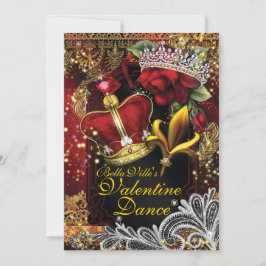 Valentine School Homecoming Prom Tanz Einladung