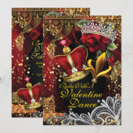 Valentine School Homecoming Prom Tanz Einladung