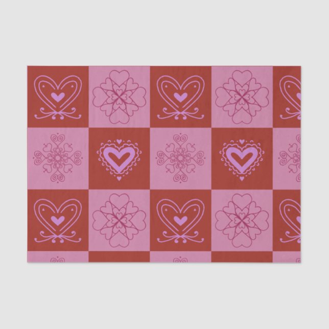 Valentine Seidenpapier (Vorderseite)
