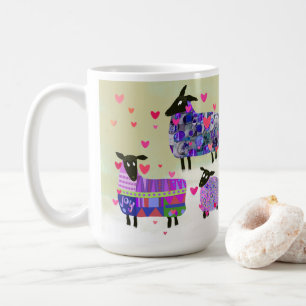 Valentine Sheep Sendende Liebe Keramik Tasse