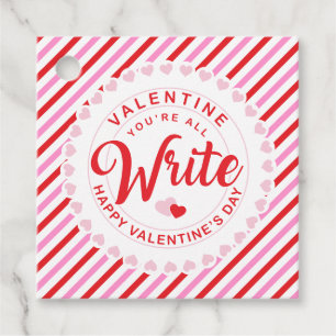 Valentine Sie sind alle Schreib Stift Geschenkanhänger