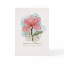 Valentine Sie sind so schön Wasserfarben Sketchy