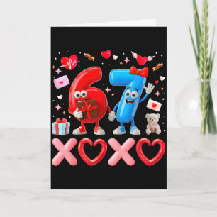 Valentine Six Seven 67 Xoxo Ballon Gen Alpha Meme  Karte