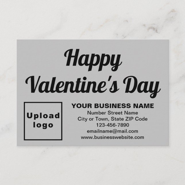 Valentine Small Grey Flat Card (Vorderseite)
