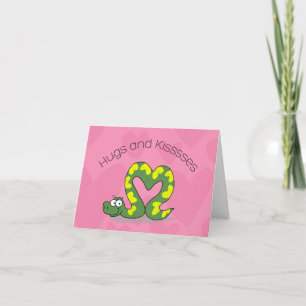 Valentine Snake Karte