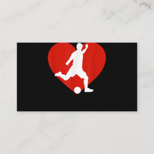 Valentine Soccer Player Valentine's Day Soccer Hea Begleitkarte
