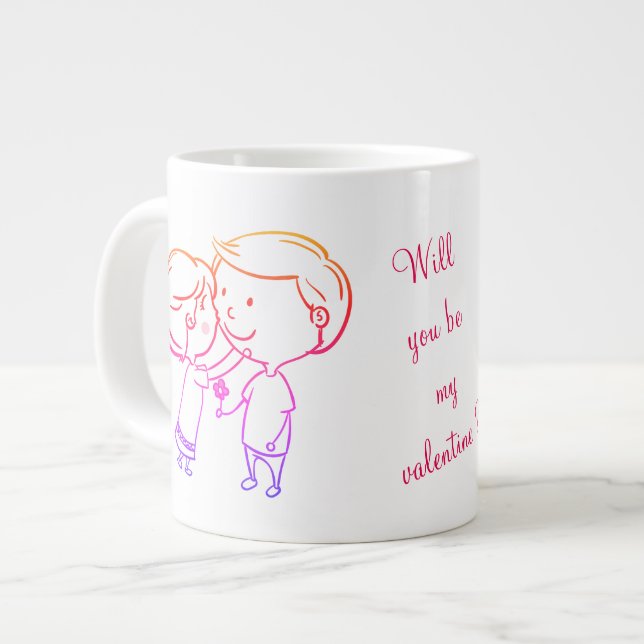 Valentine Special Jumbo Tasse (Vorderseite Links)