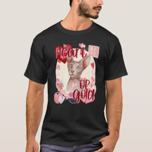 Valentine Sphynx Cat Einfach Niedliche Farben im S T-Shirt