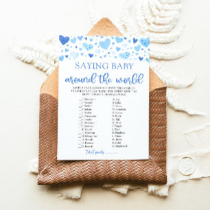 Valentine Sprichwort Baby Rund um das Weltspiel Einladung