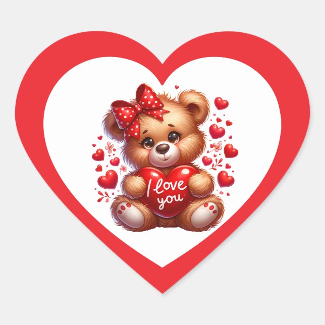 Valentine Sticker (Vorderseite)
