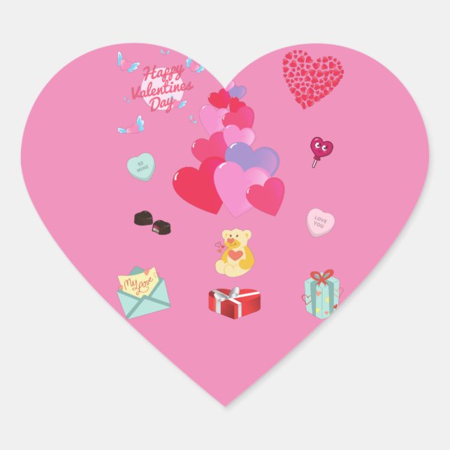 "VALENTINE" STICKERS (Vorderseite)