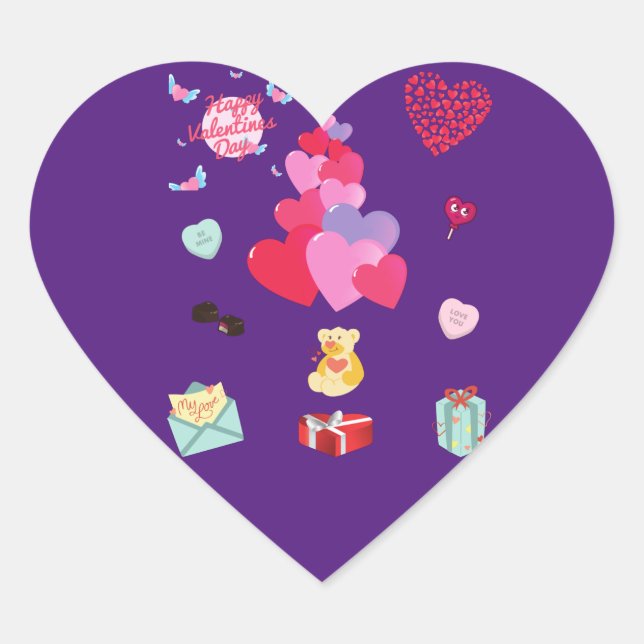 "VALENTINE" STICKERS (Vorderseite)