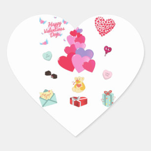 "VALENTINE" STICKERS
