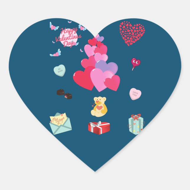 "VALENTINE" STICKERS (Vorderseite)