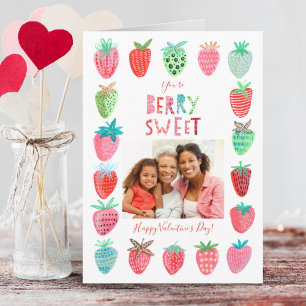 Valentine   Strawberries   Greeting Card Feiertagskarte
